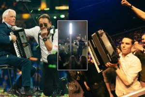 Parodė, kas dėjosi po M. Mikutavičiaus koncerto: kaltininkas – dainininko tėčio padovanotas akordeonas