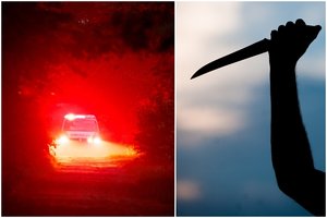 Vilniaus rajone dėl negrąžintos skolos įpykęs vyras brovėsi į skolininko namus ir sužalojo jį peiliu