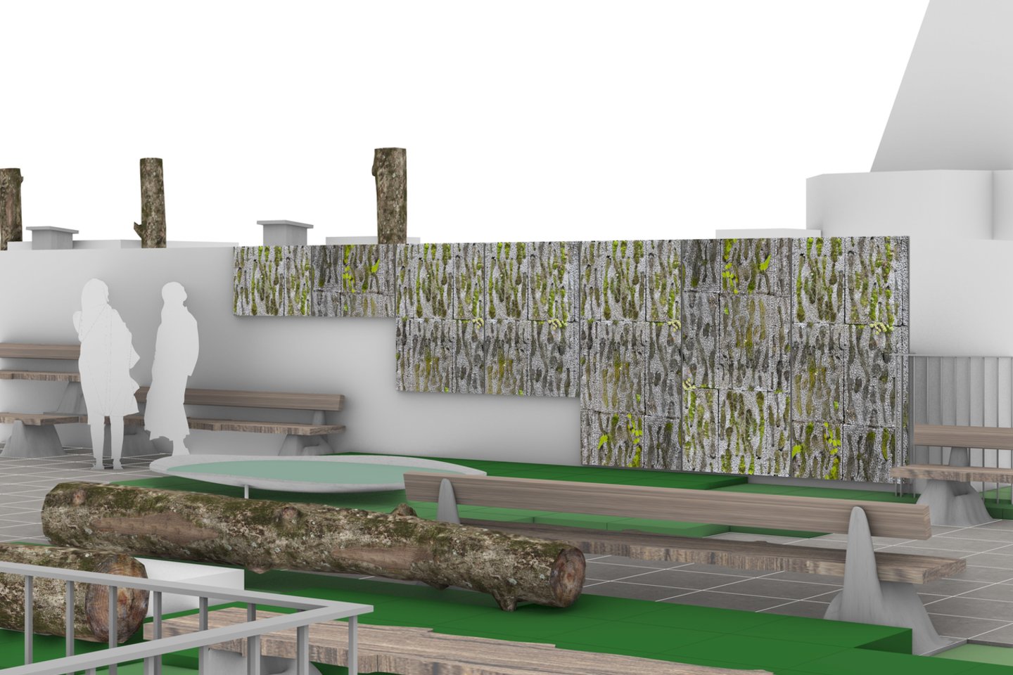 Ant LNDT stogo – ateinančiais metais sužaliuos unikali erdvė: projektas „Stogo sodas“ apjungs kultūrą, mokslą ir gamtą.