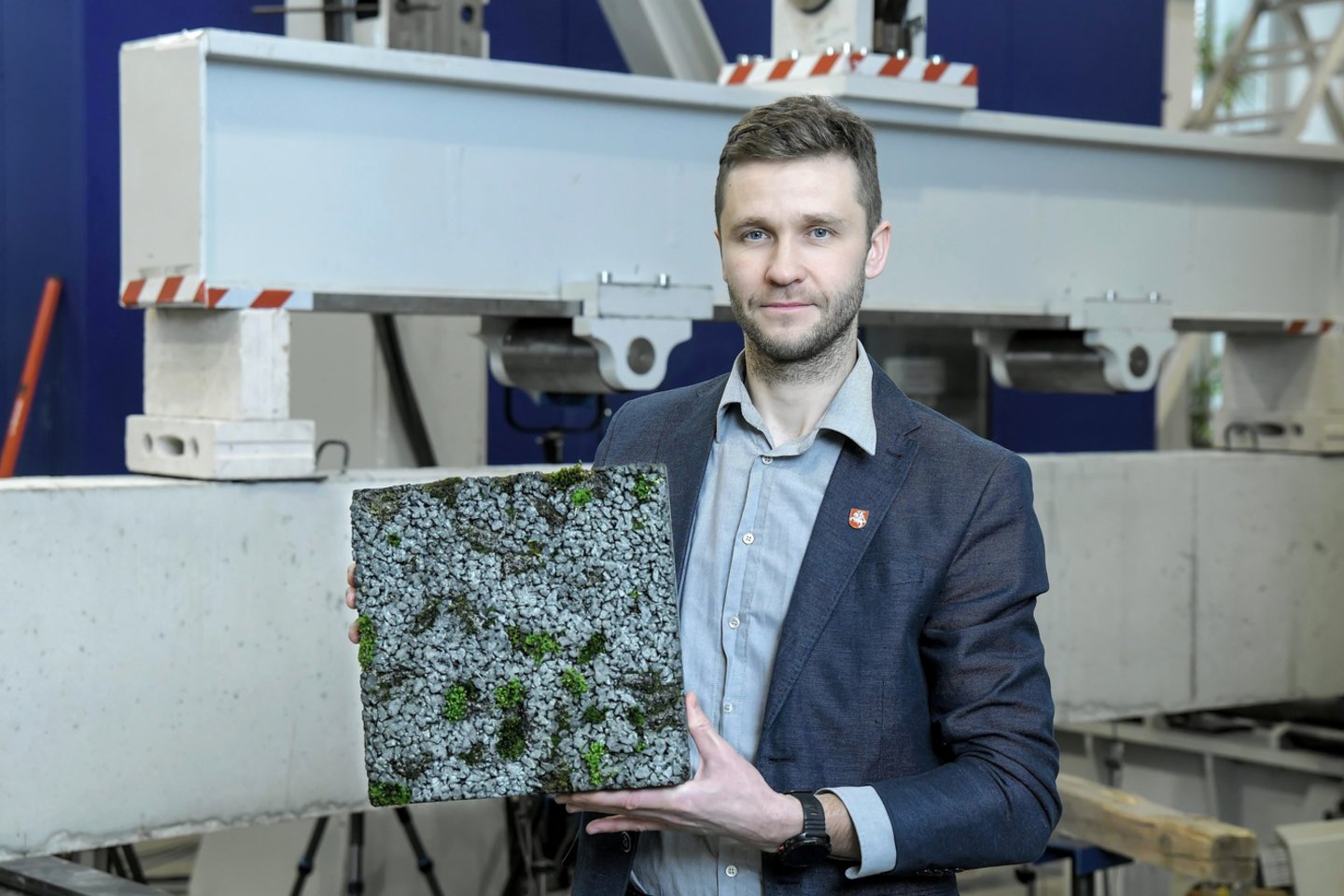 Inovatyviųjų statybinių konstrukcijų laboratorijos mokslininkas doc. dr. Ronaldas Jakubovskis.