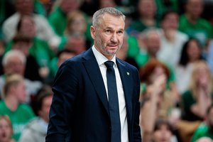 T. Masiulis nepanoro lygintis su „Panathinaikos“ treneriu: „Kas aš toks, kad spausčiau teisėjus?“