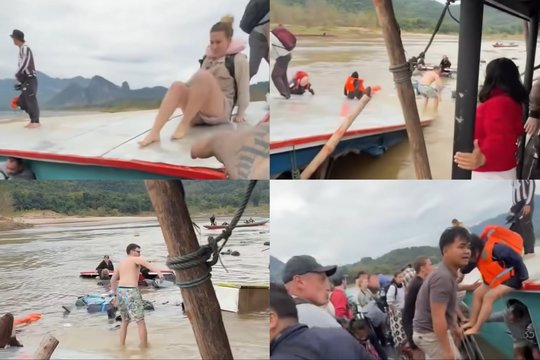 Pagalbos šauksmai ir panika Laose: apvirto turistinis laivas, tarp keleivių – lietuviai