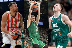 Eurolygos lietuviai: dėjimų asu tapęs L. Birutis, pavėlavęs į kovą E. Ulanovas ir sprinteris D. Motiejūnas