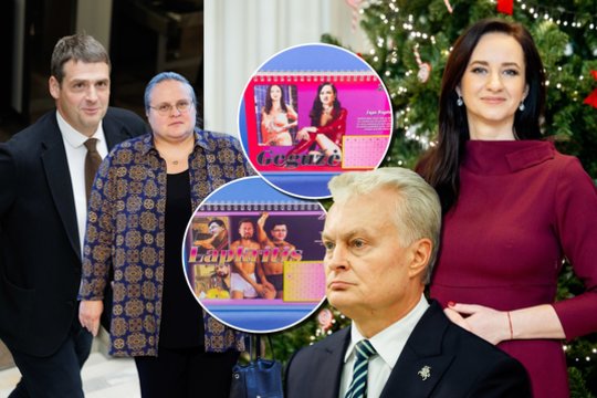 Paviešintas erotinis politikų kalendorius: jame – nuogi R. Žemaitaitis, A. Širinskienė ir lateksu „pasidabinusi“ I. Ruginienė