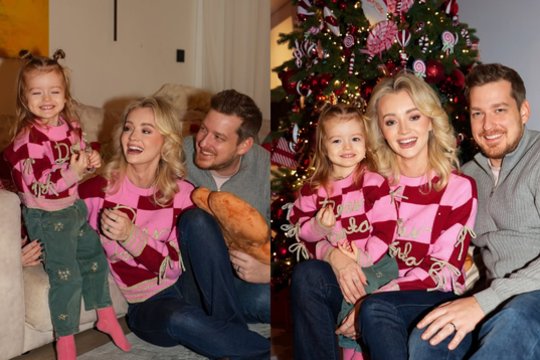 Ugnės Siparės namai suspindo Kalėdomis: prie eglutės įsiamžino su ūgtelėjusia dukryte