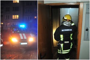 Sugadintos Kūčios: per gaisrą Kėdainių daugiabutyje evakuoti žmonės, prireikė medikų