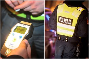 Girtų vairuotojų avarijos Vilniaus r.: moteris apdaužė kitą mašiną, vyras trenkėsi į akmenų krūvą