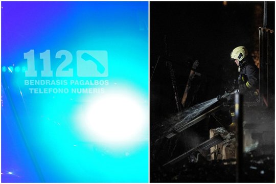 Per gaisrą Kauno bendrabutyje paryčiais evakuota 20 žmonių, nukentėjo moteris