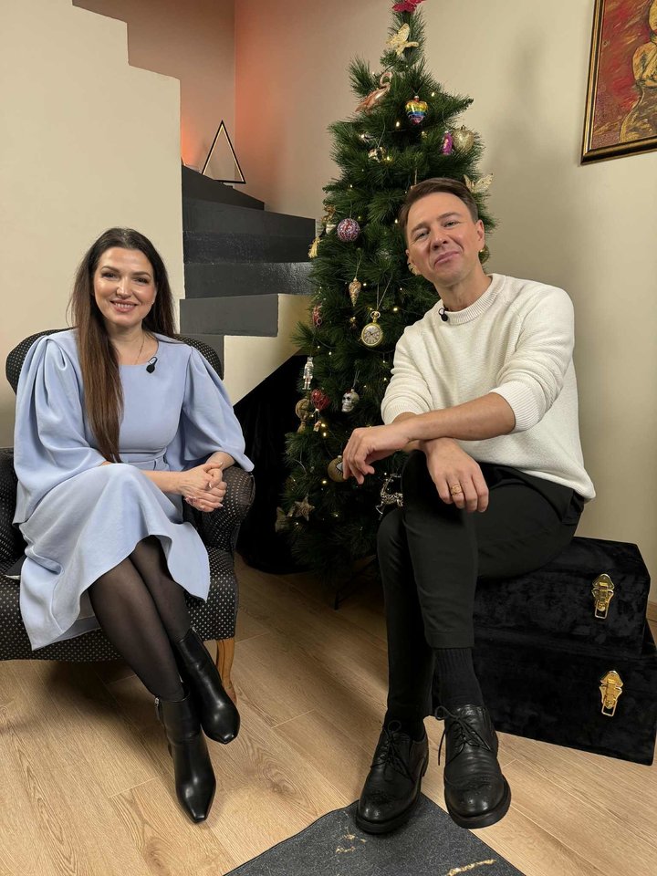 Mantas Žmuidinavičius-Wizard ir Kristina Rimienė.<br>TV3 nuotr.