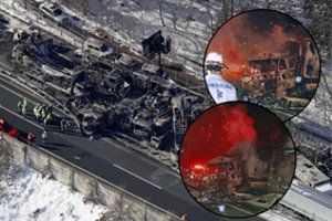 Masinė avarija Japonijos greitkelyje: susidūrė 50 automobilių, yra žuvusių 