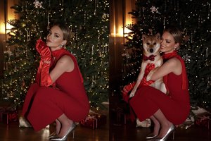 Kalėdinėse nuotraukose – elegancija spindinti Evelina Anusauskaitė-Young: internautai liko be žado