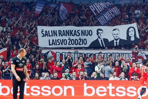 „Žalgirio“ ir „Ryto“ dvikovoje – retas abiejų komandų fanų vieningumas: drauge skandavo net 4 kartus