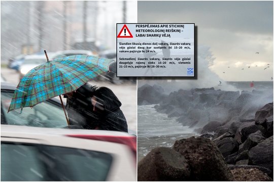 Po žinios apie itin smarkų vėją – naujausia informacija: kiek klientų liko be elektros