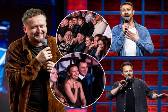 M. Stonkaus, M. Katlerio ir M. Bartuševičiaus pasirodymas sudrebino Klaipėdą: publika leipo juokais