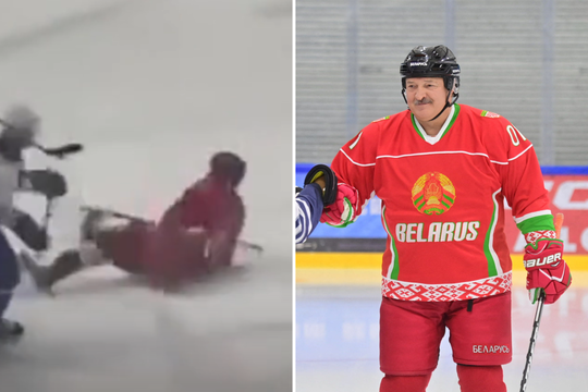 Bandė pasirodyti, bet nepavyko: A. Lukašenka tėškėsi ant ledo