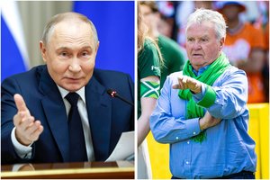 Olandų futbolo legenda mato rusus tarptautinėje arenoje, bet beda pirštu į Kremliaus „bosą“