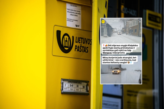 Po stipraus snygio – Lietuvos pašto įspėjimas daliai gyventojų