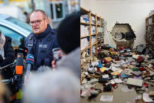 Vokietijoje – įžūli vagystė: plėšikai iš banko pavogė 30 mln. eurų