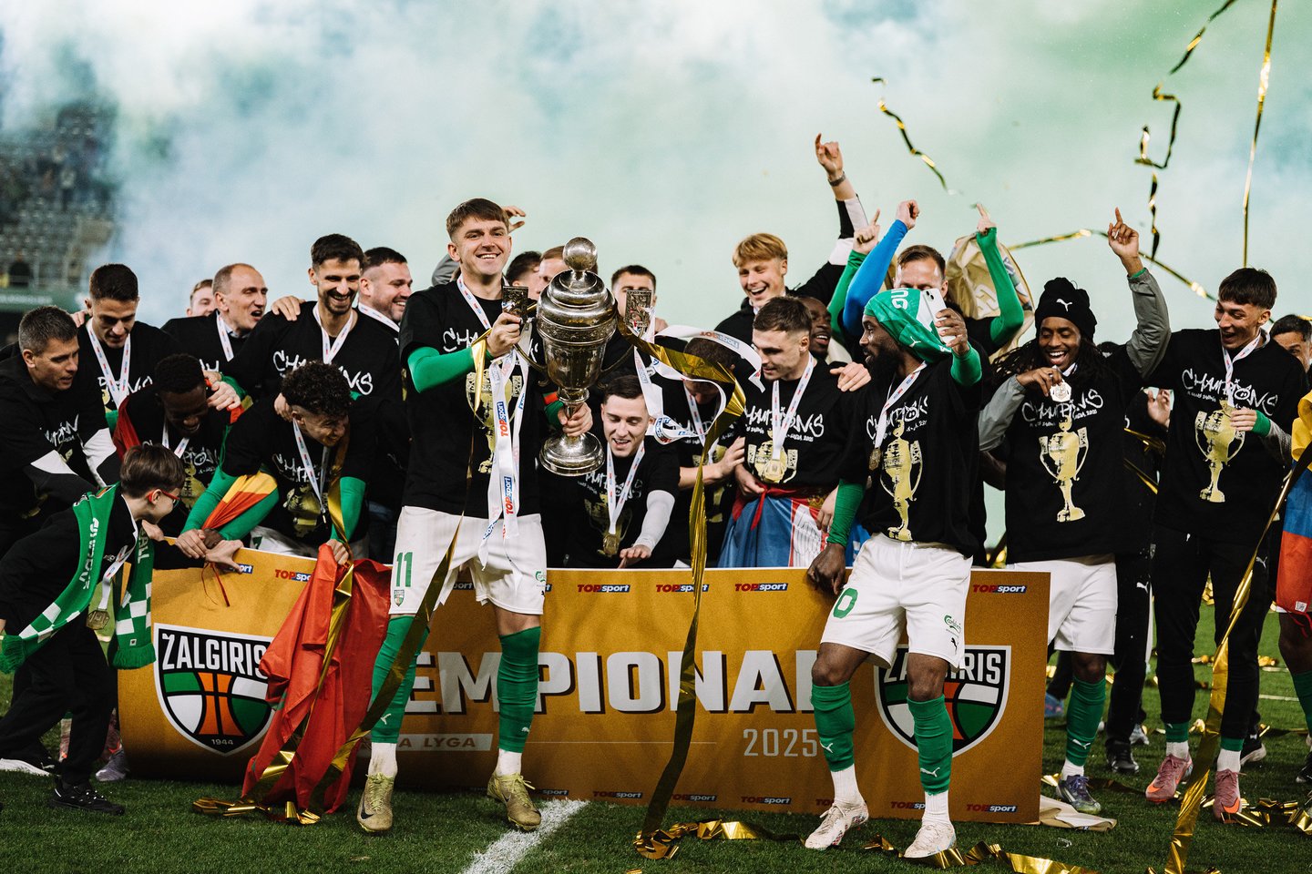 „Kauno Žalgiris“ laimėjo 2025 metų A lygą<br>L.Žemgulio nuotr.