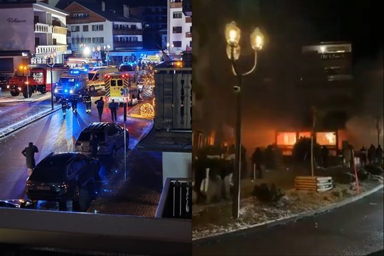 Tragedija Šveicarijoje: per sprogimą slidinėjimo kurorto bare žuvo dešimtys žmonių, sužeistų – daugiau nei 150