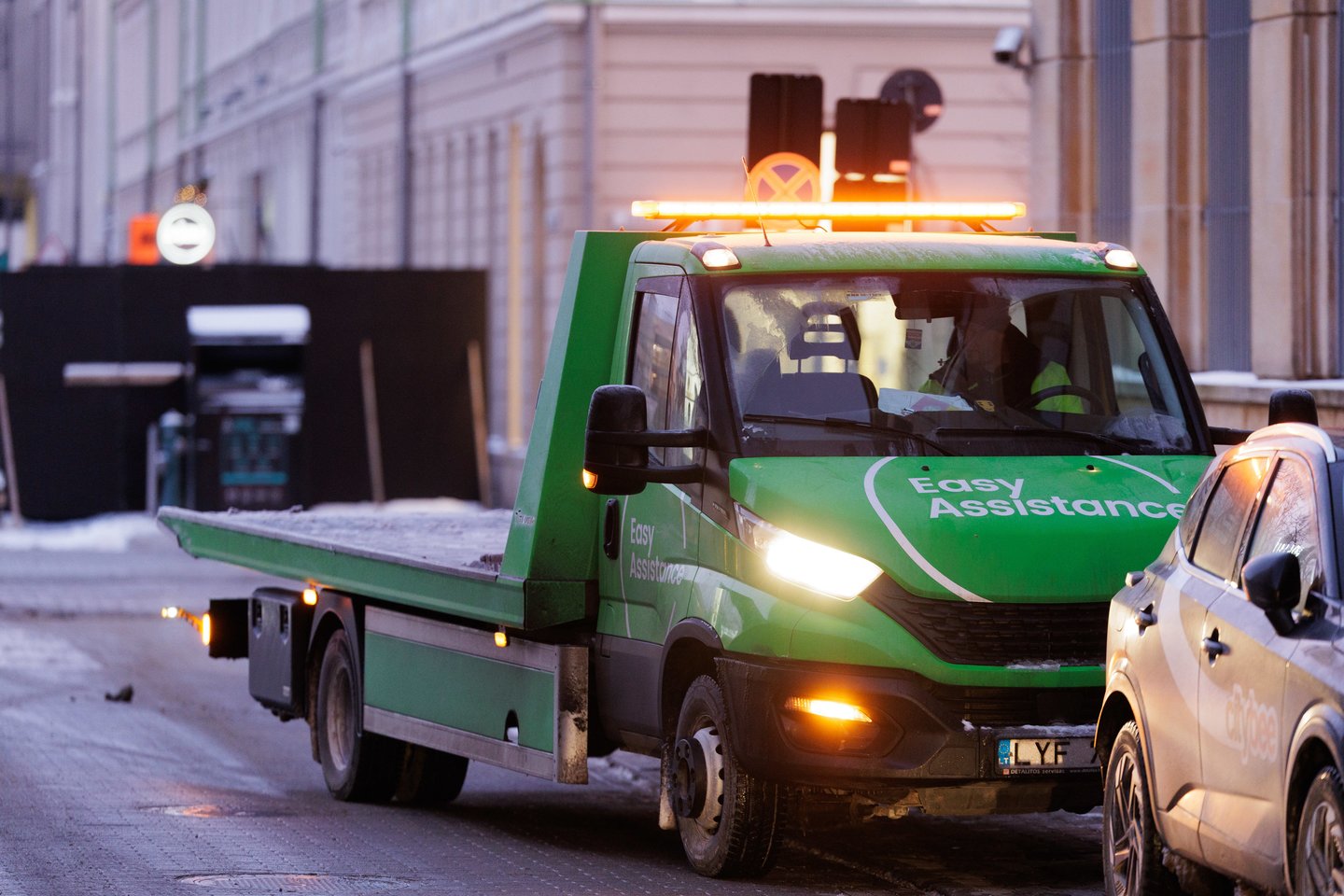 Miestas išaušus Naujųjų metų rytui<br>V.Skaraičio nuotr.