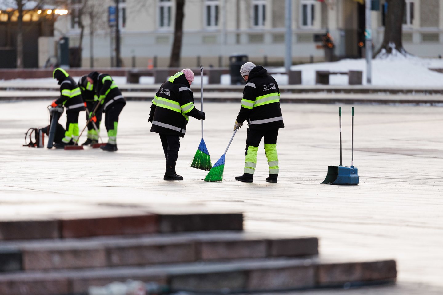 Miestas išaušus Naujųjų metų rytui<br>V.Skaraičio nuotr.