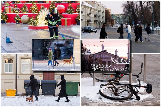 Po įspūdingo šou Vilniuje – kadrai Naujųjų rytą: kaip miestas pabudo ir tvarkėsi po šventinės nakties