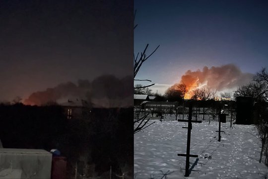 Rusijoje – sėkmingos Ukrainos atakos: smogta naftos perdirbimo gamyklai ir saugyklai