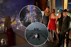 Žvaigždės paviešino pasakiškas Naujųjų sutiktuvių akimirkas