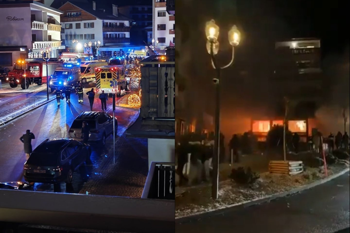 Nelaimė Šveicarijoje.<br>Lrytas. koliažas.