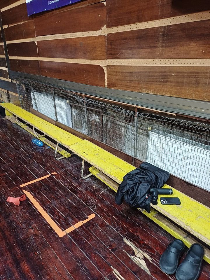 Bulgarijos miesto Šumeno krepšinio salė<br>Facebook/Lokomotiv Plovdiv nuotr.