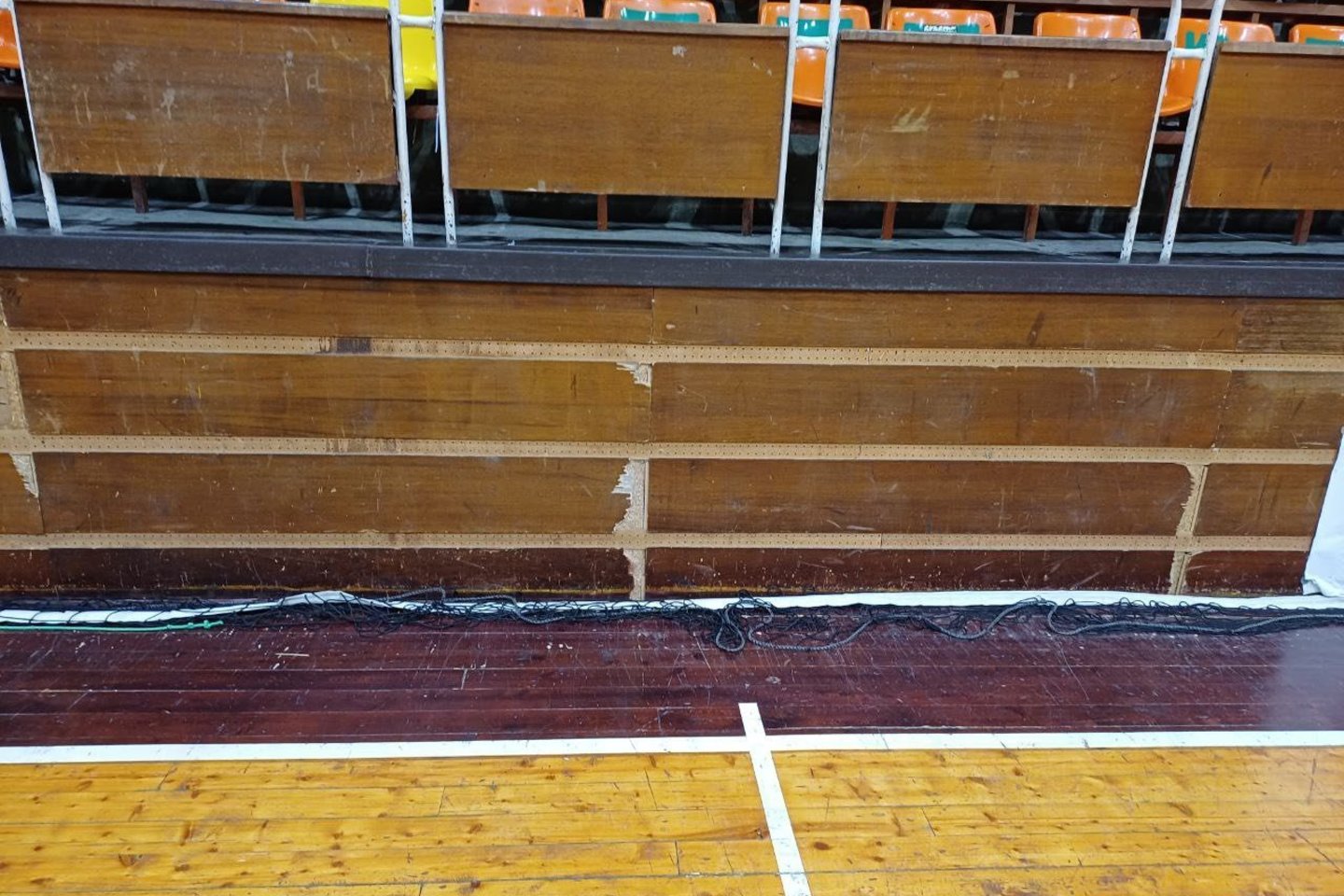 Bulgarijos miesto Šumeno krepšinio salė<br>Facebook/Lokomotiv Plovdiv nuotr.