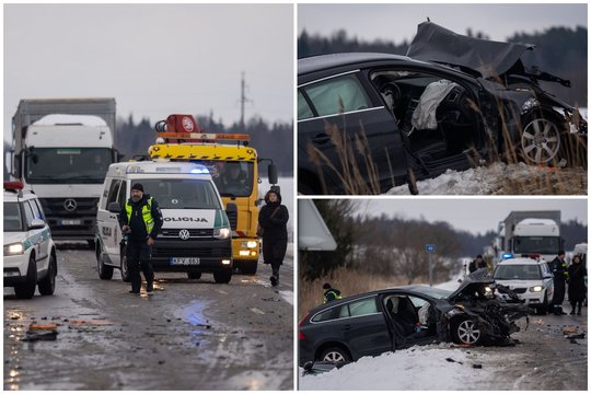 Didelė avarija Kaišiadorių rajone – žuvo du vaikai