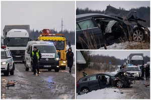 Didelė avarija Kaišiadorių rajone – žuvo du vaikai