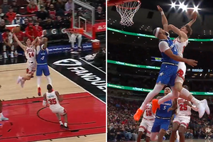 Visa arena griebėsi už galvų: M. Buzelis per varžovą sugrūdo įspūdingą dėjimą