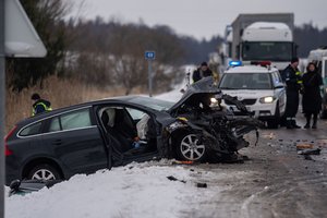 Policija pateikė daugiau detalių apie tragišką susidūrimą Kaišiadorių rajone 