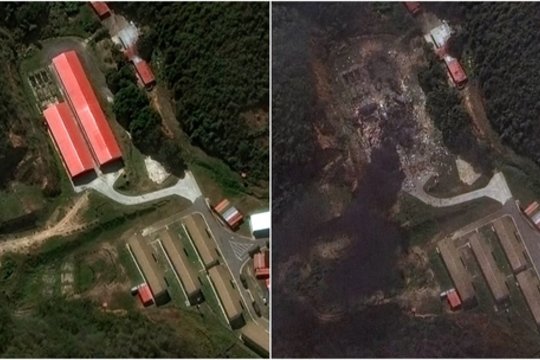 Venesuelos karinė bazė prieš ir po JAV smūgio: paviešino palydovines nuotraukas