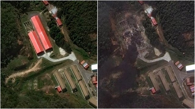 Venesuelos karinė bazė prieš ir po JAV smūgio: paviešino palydovines nuotraukas