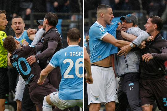 Masinis konfliktas ir raudonų kortelių pasiutpolkė Italijoje: kliuvo ir treneriui