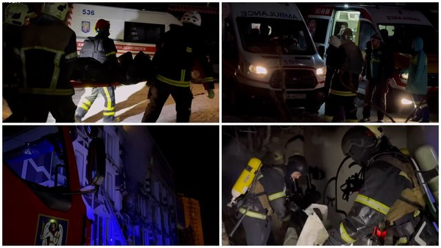 Ukrainoje vėl aidėjo oro pavojus: naktiniai Rusijos smūgiai pareikalavo aukų