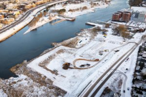 Prasidėjo Kauno puošmena vadinamo M. K. Čiurlionio koncertų centro statybos