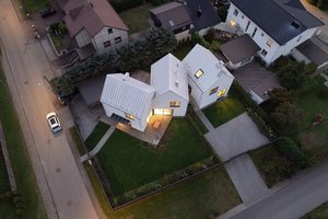 Susikirto trys formos – ir gimė vienas įdomiausių namų Vilniuje