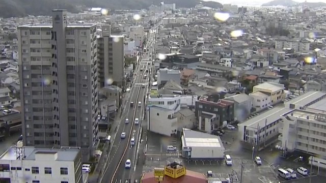 Japonijoje nugriaudėjo stiprus žemės drebėjimas: pasidalijo lemtingos akimirkos vaizdais