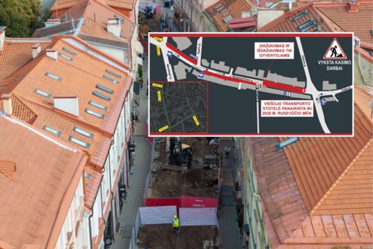 Svarbiose Vilniaus gatvėse pratęstas eismo ribojimas: atskleidė, kiek tai tęsis ir kaip važiuoti