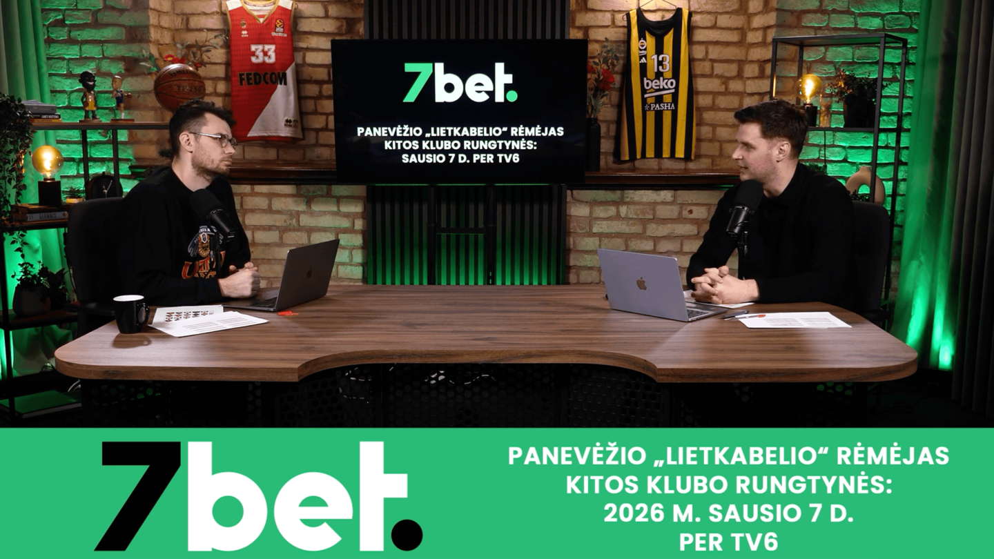 Jonas Lekšas ir visuomenininkas Paulius Vaitiekūnas aptarinėja krepšinio aktualijas