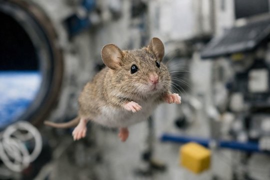 Kosminė pelė susilaukė palikuonių