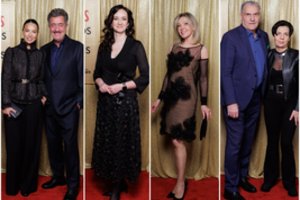 Pasipuošę garbūs svečiai rinkosi į Valdovų rūmus pagerbti Lietuvos metų moters