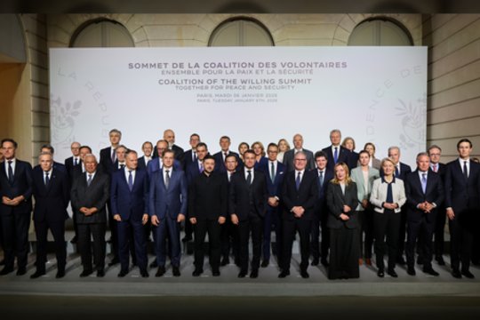 Saugumo garantijos Ukrainai: „Norinčiųjų koalicija“ pasirašė Paryžiaus deklaraciją