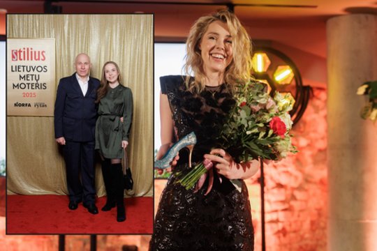 Iškilmingoje ceremonijoje verslininkui Vaclovui Daukinčiui kompaniją palaikė ypatingas žmogus