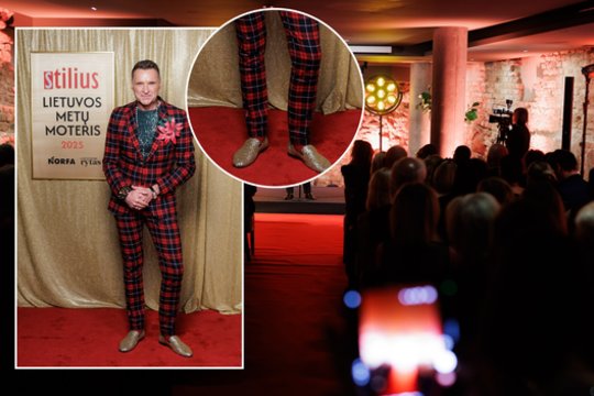 Puošniame renginyje Valdovų rūmuose akys krypo į Žilvino Grigaičio batus